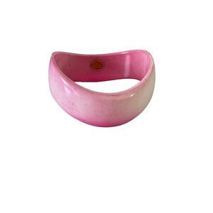 WESTERN GERMANY VINTAGE Pink bangle asymmetrical tie dye